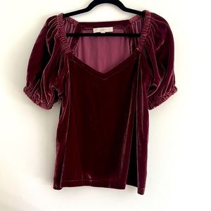Loft Velvet Top